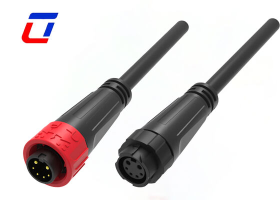 UL94-V0 M16 2+4 マルチピンオスメスコネクタプッシュロック IP67 ワイヤーコネクタ