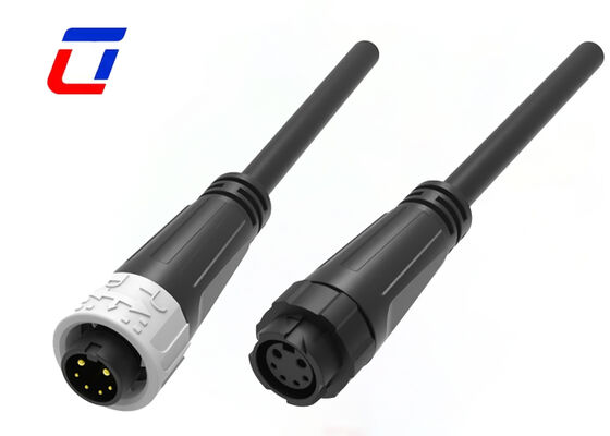 UL94-V0 M16 2+4 マルチピンオスメスコネクタプッシュロック IP67 ワイヤーコネクタ