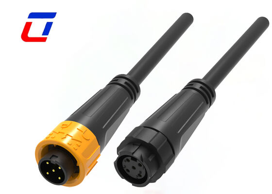 8A M16 5ピン 屋外電源コネクタ プラスチック製 PA66 300V 防水 速鍵コネクタ