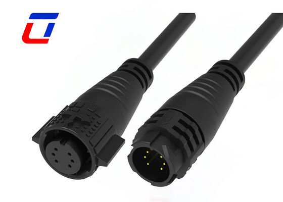 M19 6ピン 10A 金属接線 PA66 防水データ接続器