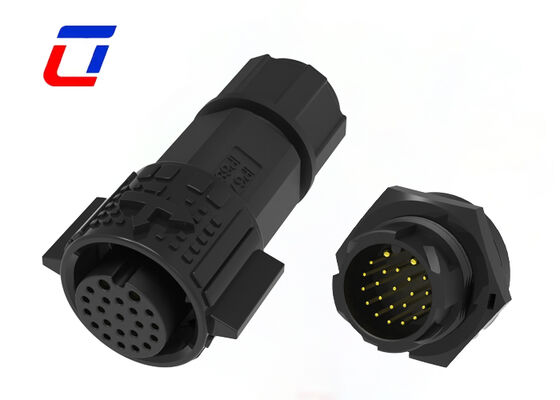 M19 2+20 円形マルチピンコネクタ プラスチック製 PA66 パワーデータ 迅速ロックコネクタ