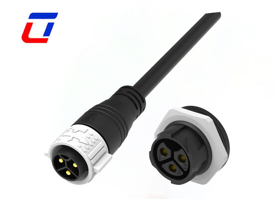 UL94-V0 3 ピン M25 50A 防水ケーブル コネクタ セルフ ロック IP67 電源コネクタ