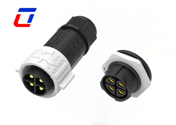 M25 600V 50A 防水 DC 電源コネクタ プラスチック男性女性コネクタ 4 ピン