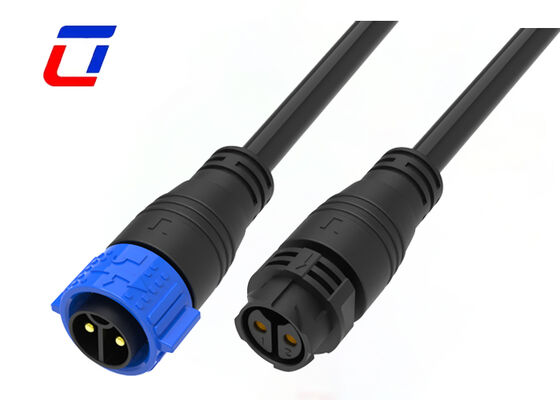 PA66 M25 IP67 2ピン防水コネクタ 600V 速出型ワイヤコネクタ