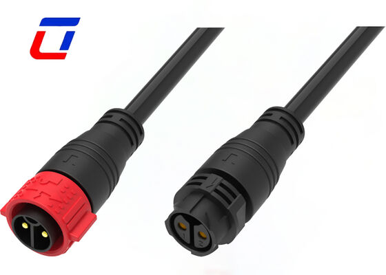 PA66 M25 IP67 2ピン防水コネクタ 600V 速出型ワイヤコネクタ