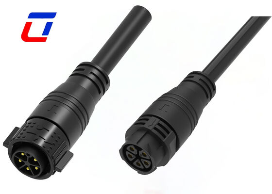 M25 20A 5ピン 電気 男性 女性 コンネクタ RoHS プラスチック PA66 電源 コンネクタ プッシュロック
