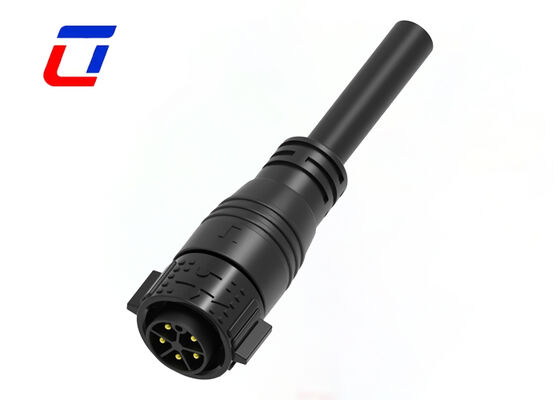 M25 20A 5ピン 電気 男性 女性 コンネクタ RoHS プラスチック PA66 電源 コンネクタ プッシュロック
