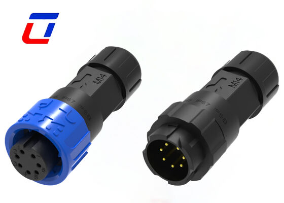 低電圧 300V M16 7ピン データ 迅速接続 IP67 防水 男性 女性 接続 中国