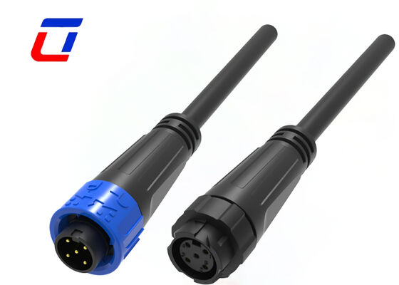 8A M16 5 ピン IP67 電源コネクタ ODM 屋外防水プッシュ ロック コネクタ