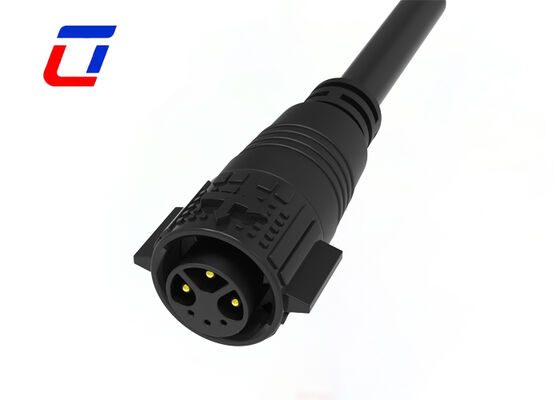 PA66 M19 屋外防水ケーブル接続器 電源と信号 3+3 マルチピン接続器 300V