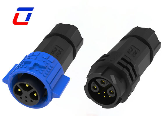 15A+5A 防水マルチピンコネクタ 3+4ピン M19 プッシュロックケーブル 板コネクタ