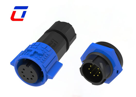 300V 5A 7ピン 防水接続 M19 プラスチック 男性 女性 データワイヤー ボード接続