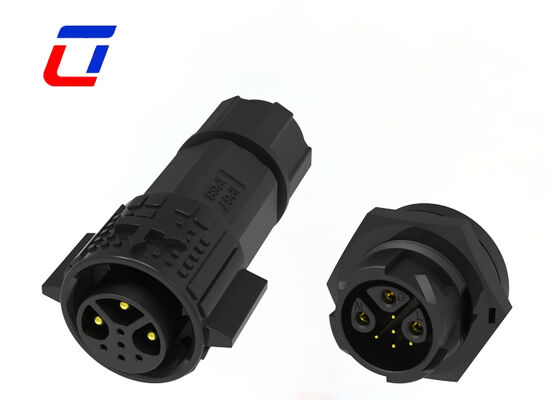 20A プラスチックの円形コネクタ M19 3+5ピン ODM IP67 防水電源データコネクタ 300V