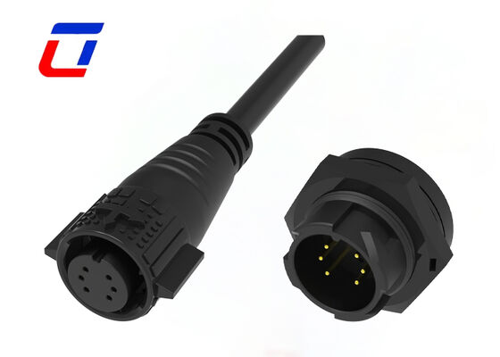 低電流 10A クイックリリースワイヤーコネクタ M19 6ピン データ 300V 防水コネクタ