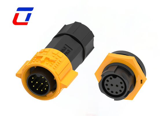 M19 11Pin 5A 300V 丸型防水コネクタ クイックロック データコネクタ