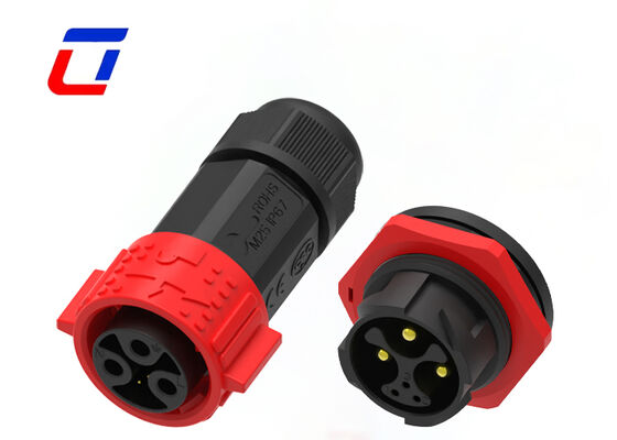 M25 15A+5A 円形マルチピンコネクタ 3+3ピン クイックロック ワイヤー対基板コネクタ