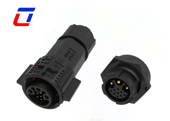 20A M19 Power And Signal Connectors 3+9Pin Push Locking Panel Mount Connector