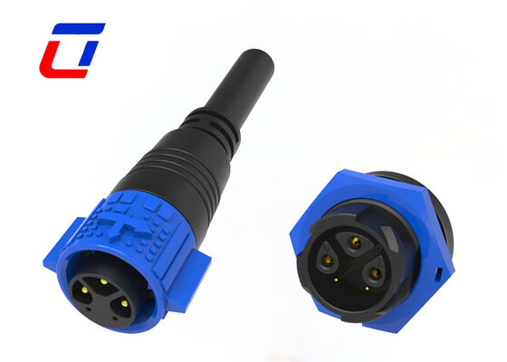 600V IP67 Connector 3+2 Pin M19 Brass Gold-plated Power Signal connector