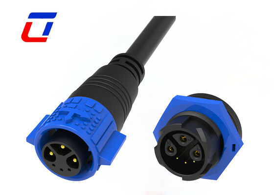 20A M19 3+3 Pin Wire To Board Connector IP67 ODM/OEM Power data Quick connector