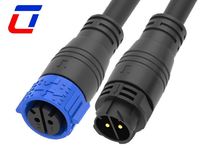 IP67 10 ゲージ 2ピン 防水 DC 電源接続 M25 迅速ロックケーブル接続
