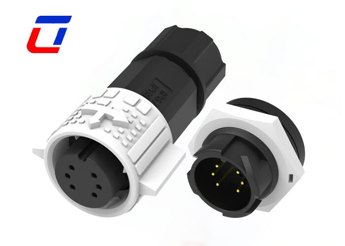 15A M19 6Pin Waterproof Low Voltage Connectors ODM Plug And Socket Connector