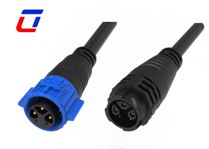 M19 IP67 3+2 ピン 防水接続器 300V ワイヤー対ワイヤ接続器の種類