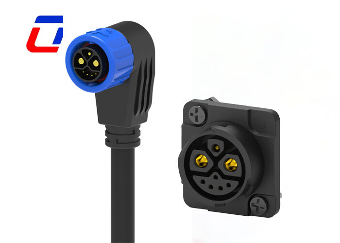 M23 丸いケーブルコネクタ プラスチック 2+1+5ピン 防水コネクタ