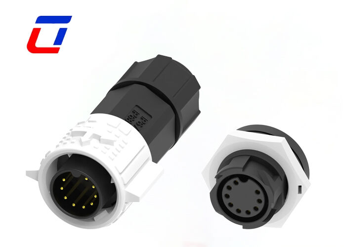 M19 9 ピン 防水コード接続パネル ロー・キャント ワイヤー・トゥ・ボード接続パネル