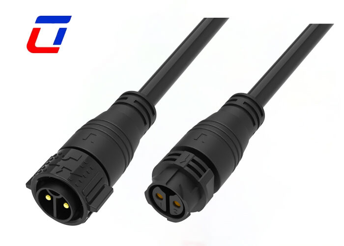 50A M25 2ピン 防水電気コネクタ プッシュロック IP67 男性 女性コネクタ
