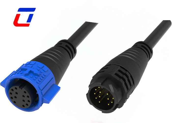 M19 300V 型式 LED 制御 急速接続 14ピン 防水 屋外ケーブル接続