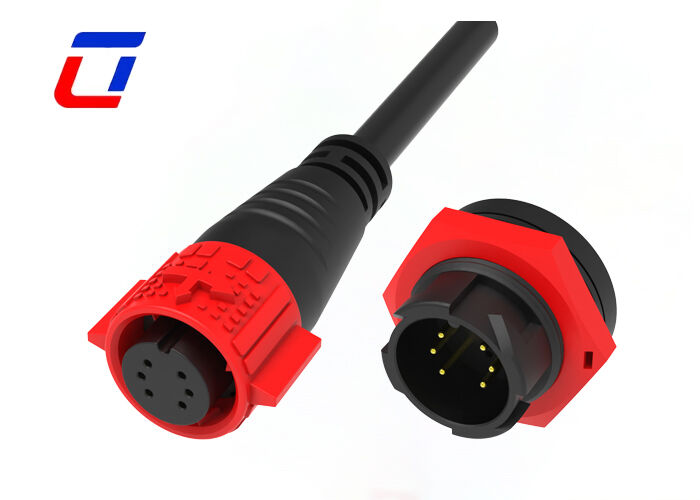 信号伝送 M19 6ピン 屋外防水ワイヤ接続器 IP67 迅速プラグソケット