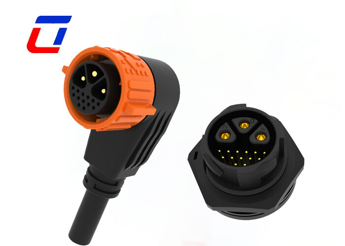 3+13ピン M25 マルチピン 男性 女性コネクタ PA66 防水 300V プッシュロックコネクタ