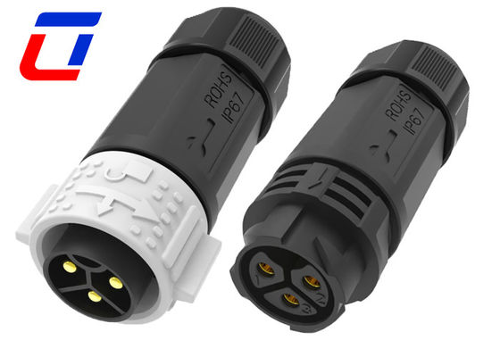 30A 3ピン 600V 円形 快速離線ワイヤ接続器 防水 男性から女性へ