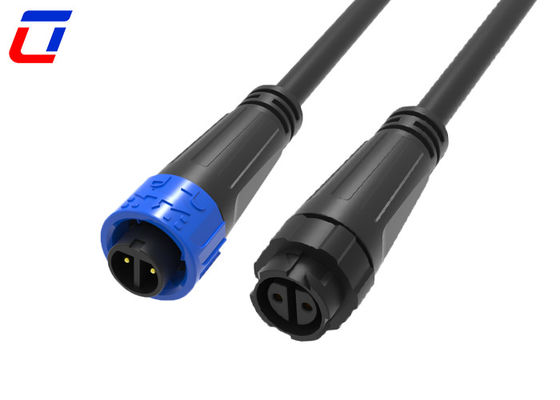 防水 2ピン 円形 クイックロック ワイヤ 接続 男から女 300V 定数