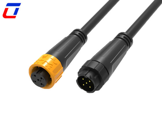 M16 5ピン 300V プッシュロック 防水円形コネクタ IP67 重用アプリケーション用